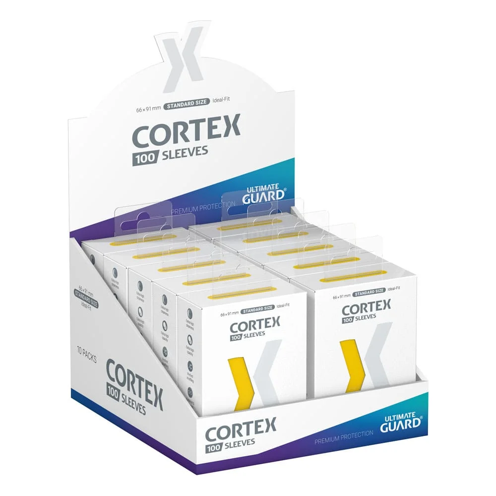 Ultimate Guard Cortex Sleeves Standard Size 66 x 91 mm (100 Sleeves) - Yellow